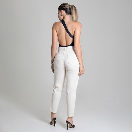 CALÇA SARJA MOM OFF WHITE 279414 OFF WHITE 36