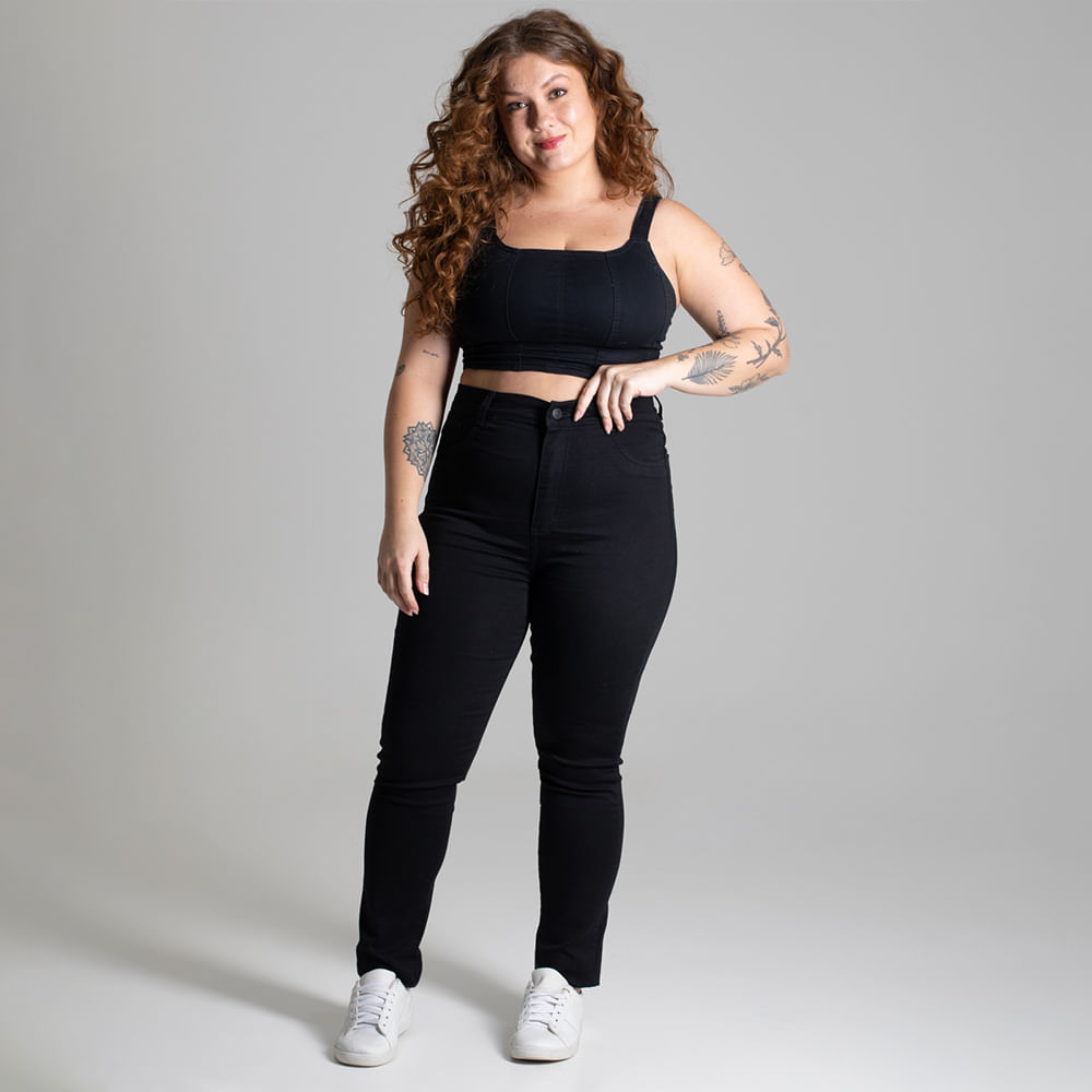 CALÇA PLUS PRETA 275124 PRETO 48