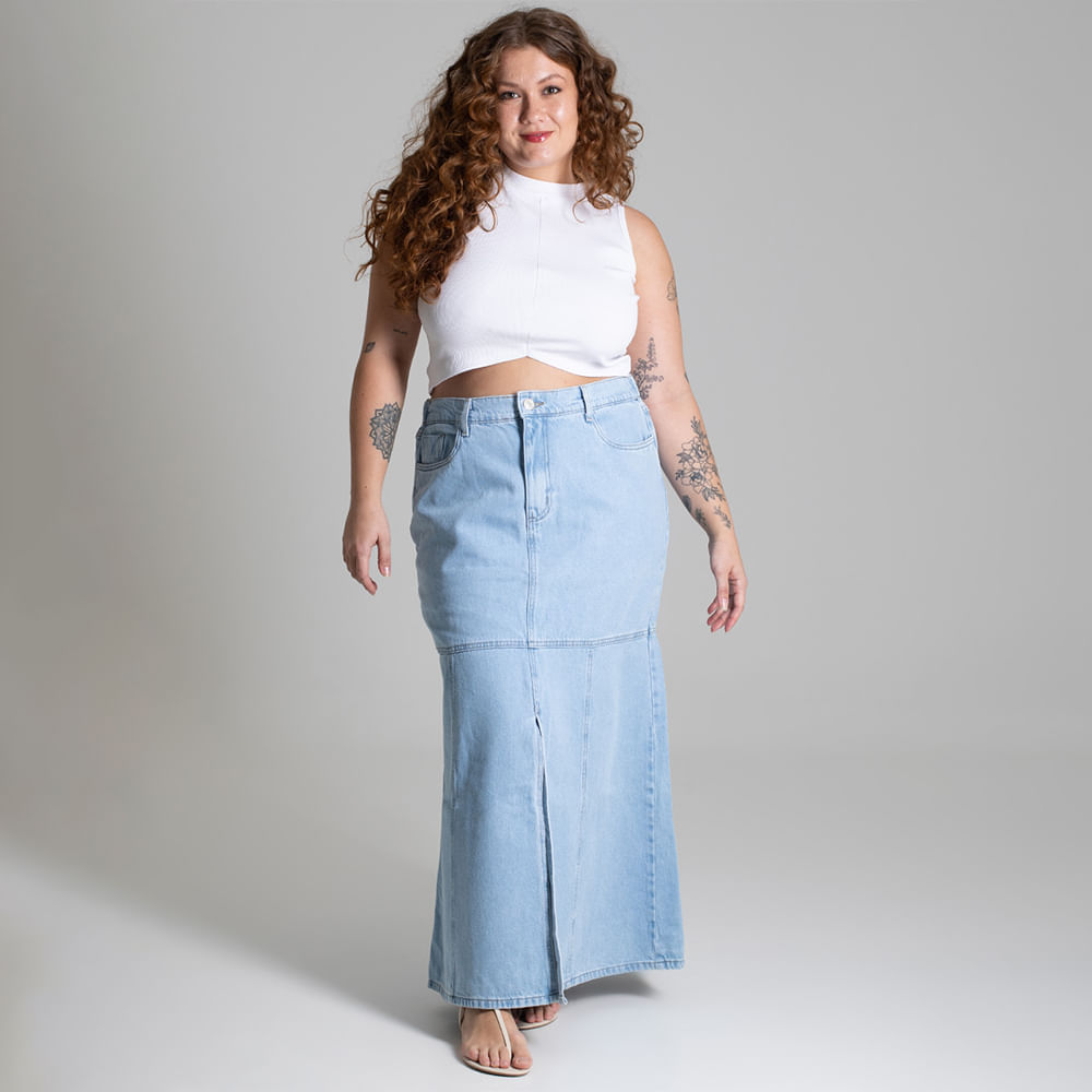 SAIA JEANS LONGA FENDA 274636/274494 JEANS 48