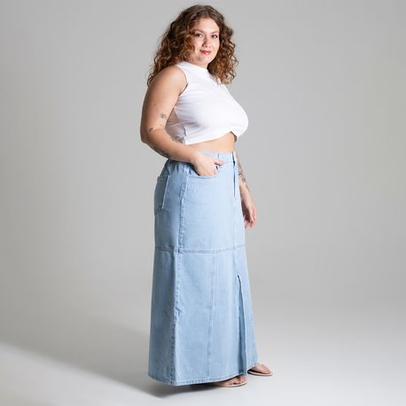SAIA JEANS LONGA FENDA 274636/274494 JEANS 48
