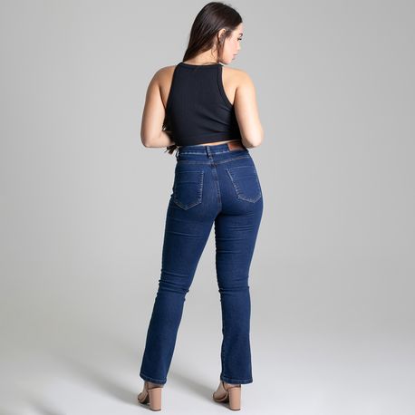 CALCA JEANS RETA LAV ESCURA 277016 JEANS ESCURO 36