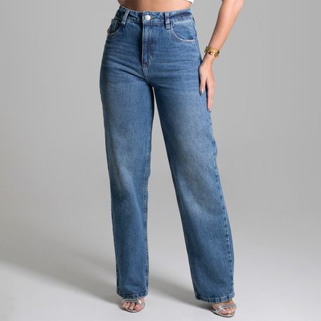 CALCA JEANS RETA LAV MEDIA 277765 JEANS MEDIO 36