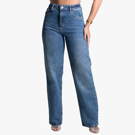 CALCA JEANS RETA LAV MEDIA 277765 JEANS MEDIO 36