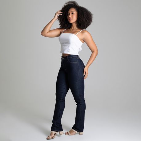 CALCA JEANS RETA ESCURA 278442 JEANS 36