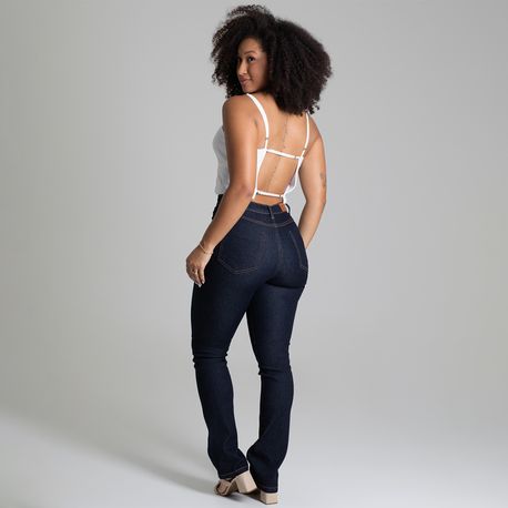 CALCA JEANS RETA ESCURA 278442 JEANS 36