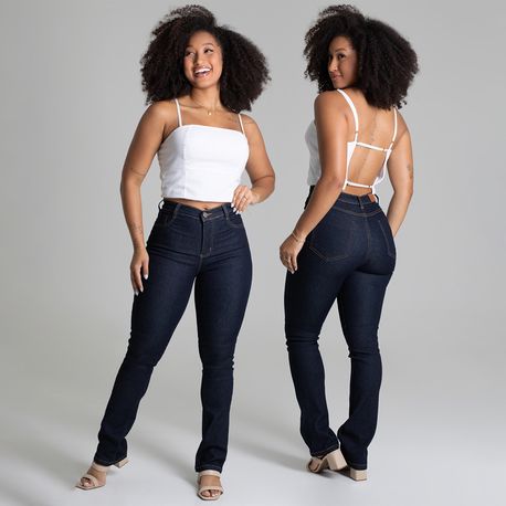 CALCA JEANS RETA ESCURA 278442 JEANS 36