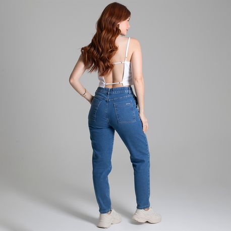 CALÇA MOM C/ ELASTICO NO COS 277927 JEANS 36