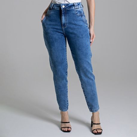 CALÇA JNS LY MOM BOLSO FACA 278941 JEANS MEDIO 36