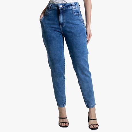 CALÇA JNS LY MOM BOLSO FACA 278941 JEANS MEDIO 36
