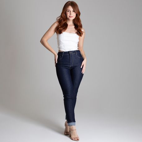 CALÇA JNS LY CIGARRETE AMAC FRISO 278537 JEANS AMACIADO 36