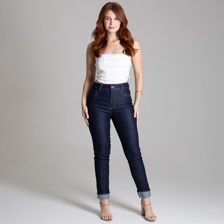 CALÇA JNS LY CIGARRETE AMAC FRISO 278537 JEANS AMACIADO 36