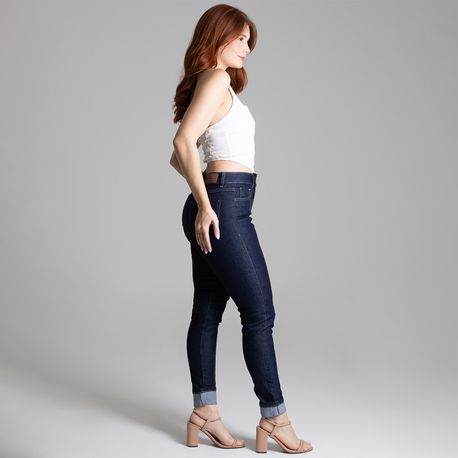 CALÇA JNS LY CIGARRETE AMAC FRISO 278537 JEANS AMACIADO 36