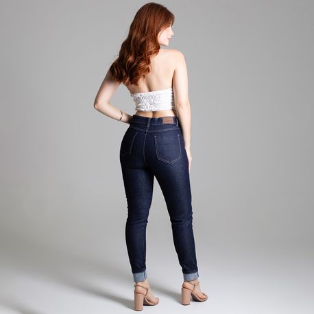 CALÇA JNS LY CIGARRETE AMAC FRISO 278537 JEANS AMACIADO 36