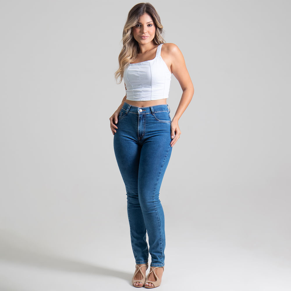 SKINNY JEANS F CINTURA ALTA 275611 JEANS 36