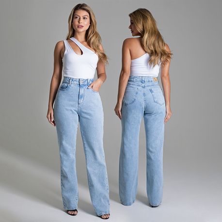 CALÇA JNS RETA LAV CLARA 279003 JEANS CLARO 36
