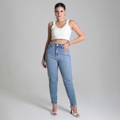 CALÇA JEANS MOM LAV CLARA 279347 JEANS ESCURO 36