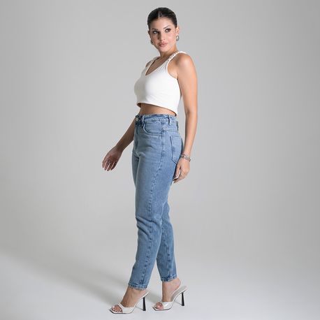 CALÇA JEANS MOM LAV CLARA 279347 JEANS ESCURO 36