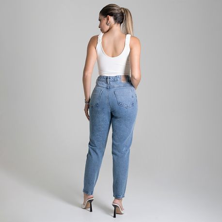 CALÇA JEANS MOM LAV CLARA 279347 JEANS ESCURO 36