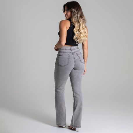 CALÇA JNS LY RETA LAV CINZA 277904 JEANS CINZA 36