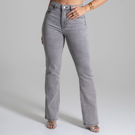 CALÇA JNS LY RETA LAV CINZA 277904 JEANS CINZA 36