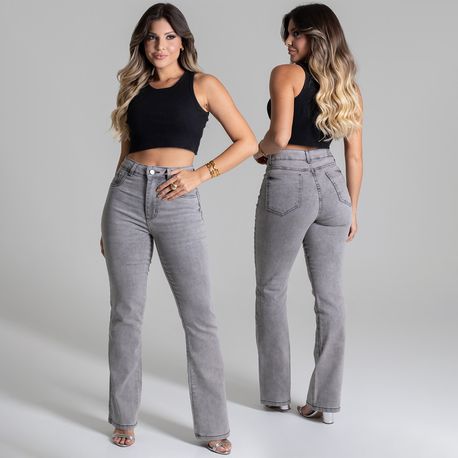 CALÇA JNS LY RETA LAV CINZA 277904 JEANS CINZA 36