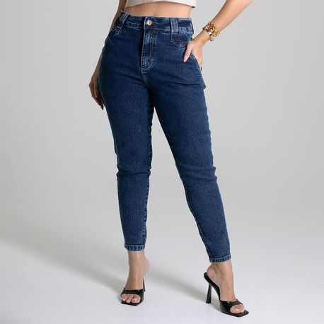 CALÇA JEANS LY MOM BOLSO FACA 279316 JEANS ESCURO 36