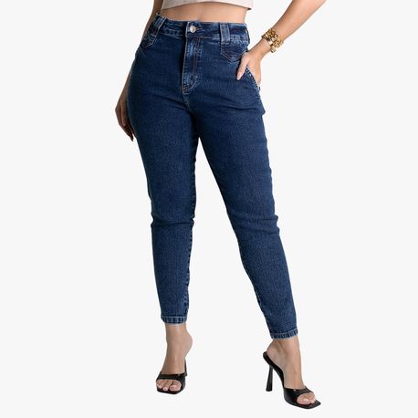 CALÇA JEANS LY MOM BOLSO FACA 279316 JEANS ESCURO 36