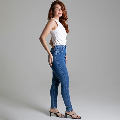 CALÇA JEANS LY SK PUSH UP LAV MÉDIA 278648 JEANS MEDIO 36