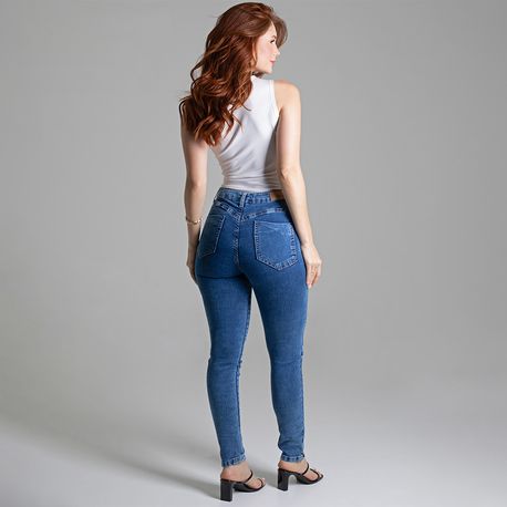 CALÇA JEANS LY SK PUSH UP LAV MÉDIA 278648 JEANS MEDIO 36