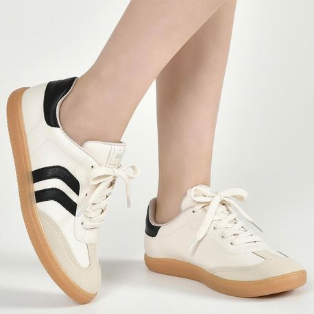 TENIS MODA 12900301 NOBUCK CAMAFEU/NP MARFIM/NP PRETO 34