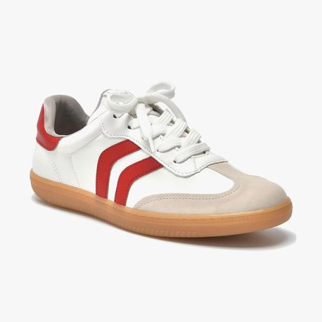 TENIS MODA 12900301 NOBUCK BEGE/NP BRANCO/NAPA SCARLET 34