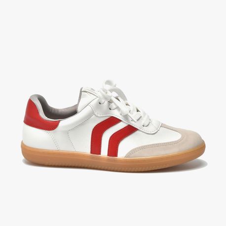 TENIS MODA 12900301 NOBUCK BEGE/NP BRANCO/NAPA SCARLET 34