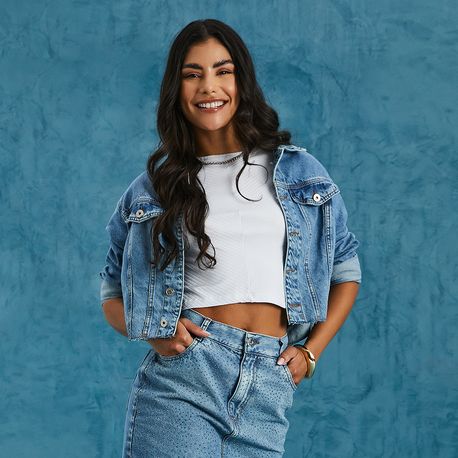 JAQUETA NS BARRA FIO LAV CHÁ LEVE 42230 JEANS P