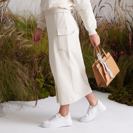 SAIA MIDI MOLECOTTON CARGO 6171045 OFF WHITE P