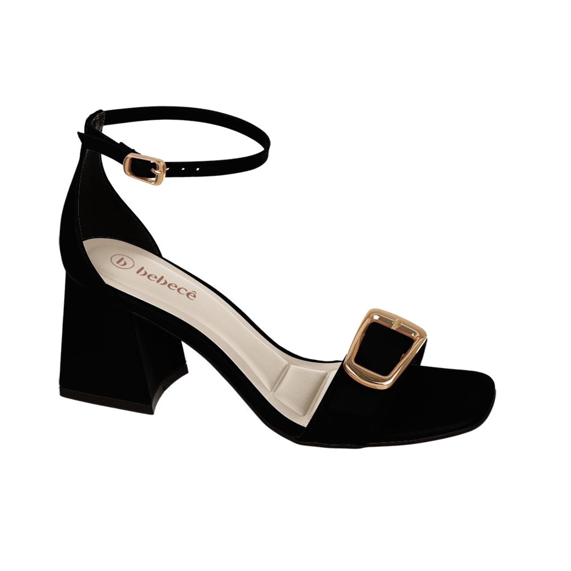 SANDALIA SALTO FIVELA T6030-125 04 NBK PRETO 35