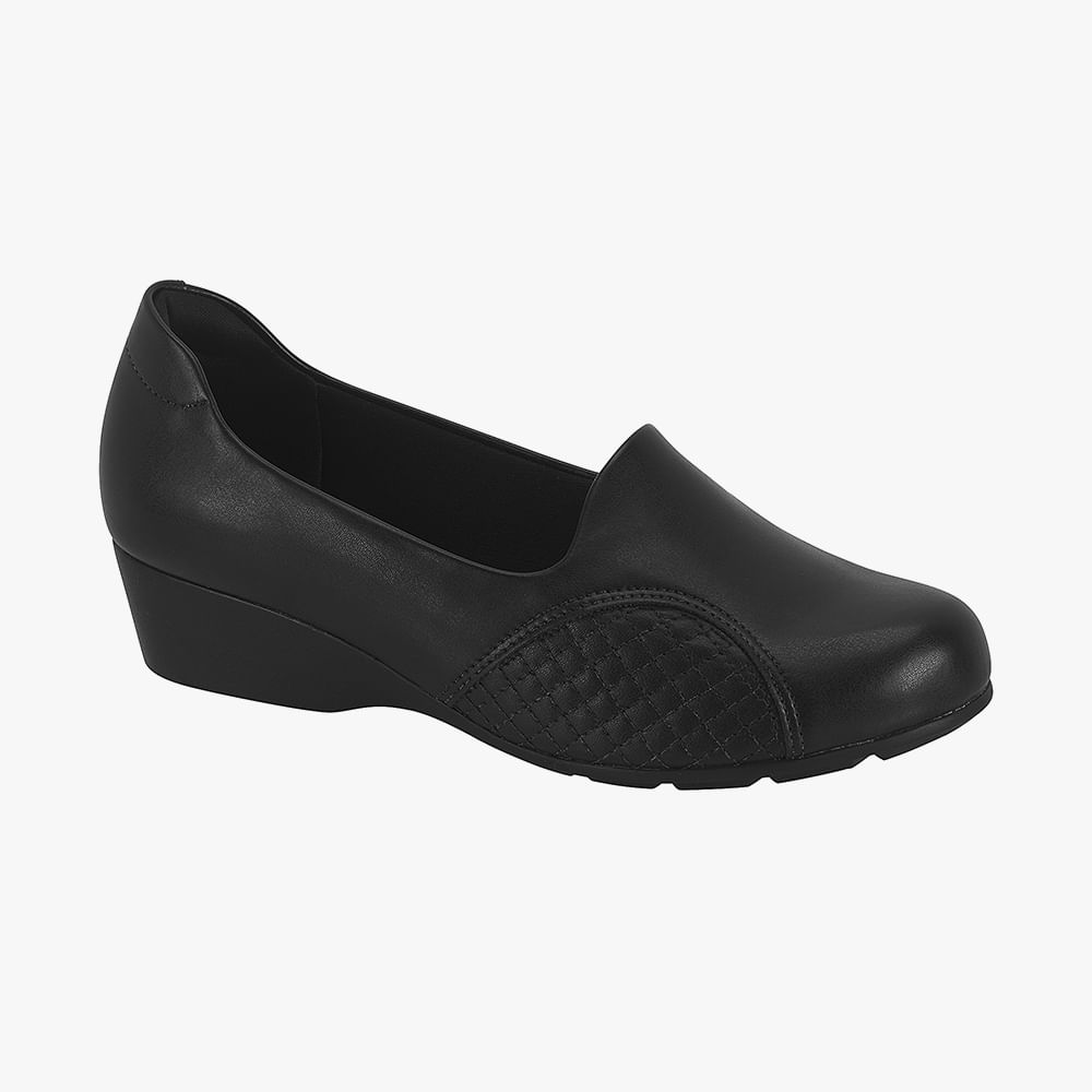 SAPATO ANABELA JOANETE MODARE 7014229 2-NAPA PRETO 38