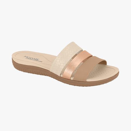 RASTEIRA CHINELO 3 TIRAS MODAR 7125-200 CREME/NUDE 34