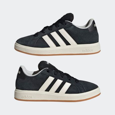 TENIS GRAND COURT ALPHA KIDS JH6178 CORE BLACK / OFF WHITE / GUM 26
