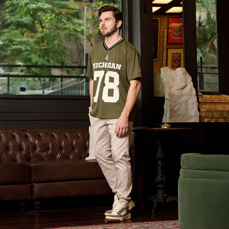 TÊNIS CASUAL MASCULINO 22570P TAUPE/CHAMPANHE 37