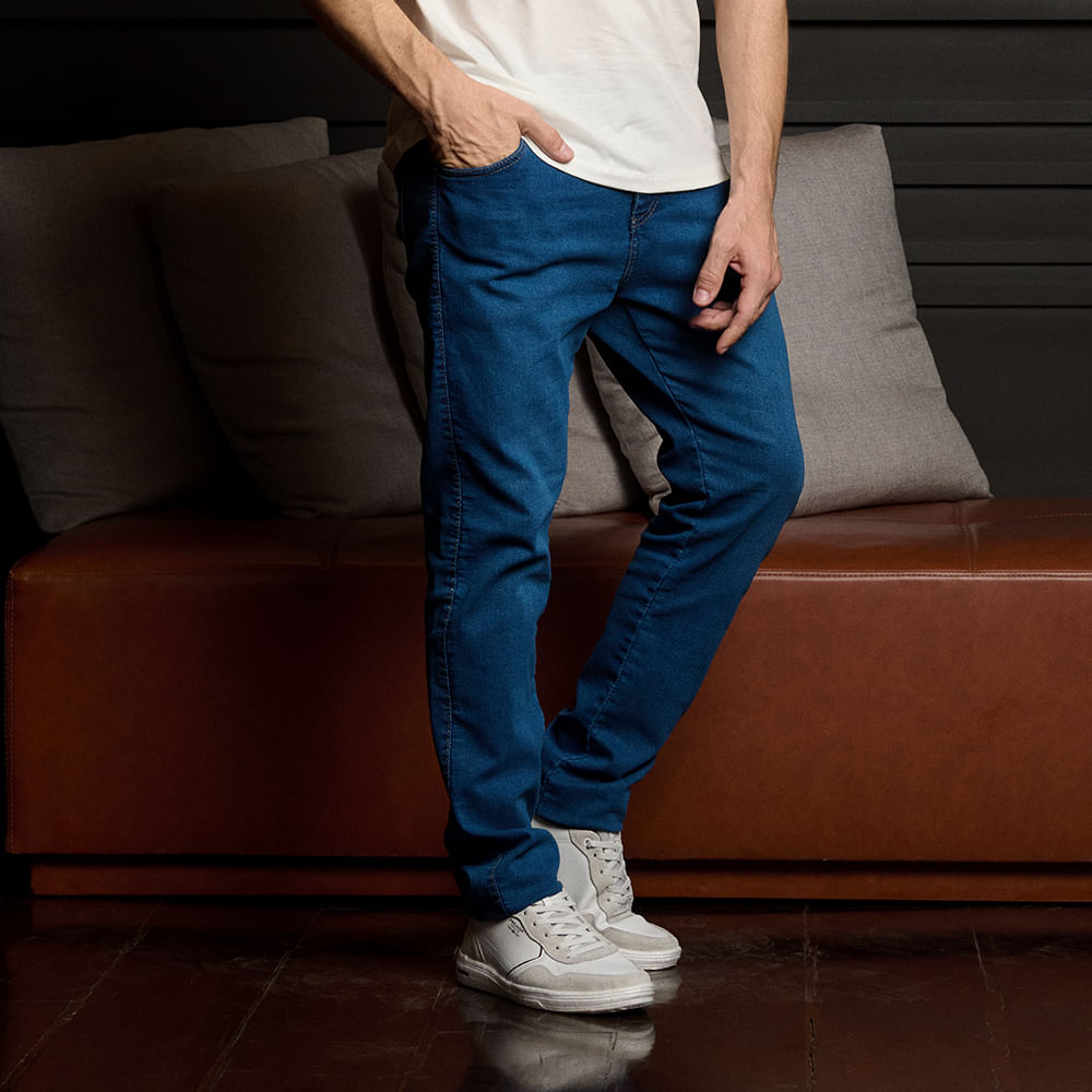 CALCA JEANS LAVAGEM BIGODE 6103 JEANS 38