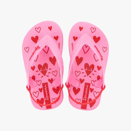 CHINELO BB 27011 BE054-ROSA/ROSA/VERMELHO 20/21
