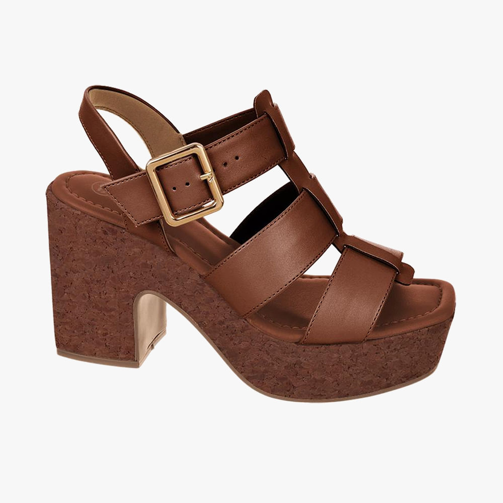 SANDALIA SALTO CORTIÇA T5119-054 01 PECAN						 39
