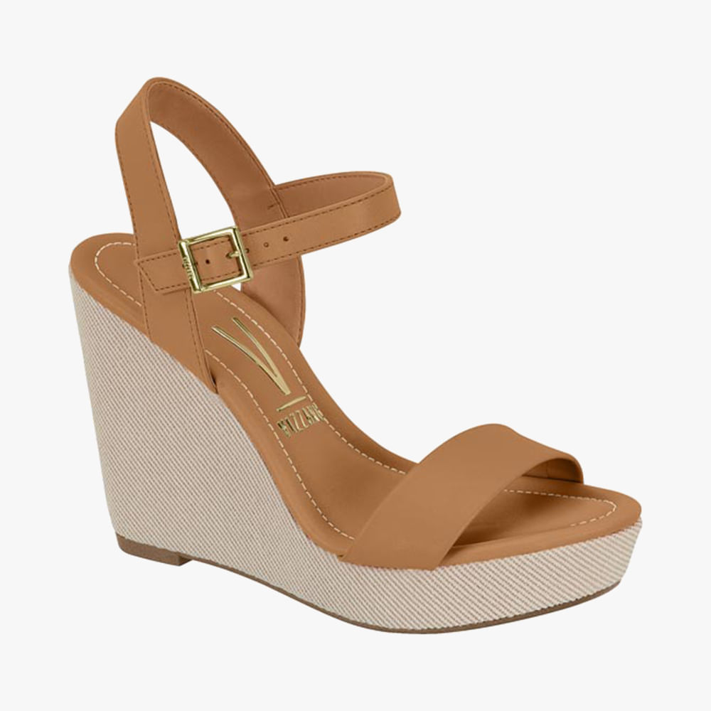 SANDALIA ANABELA BASICA 6283-2000 CAMEL 35