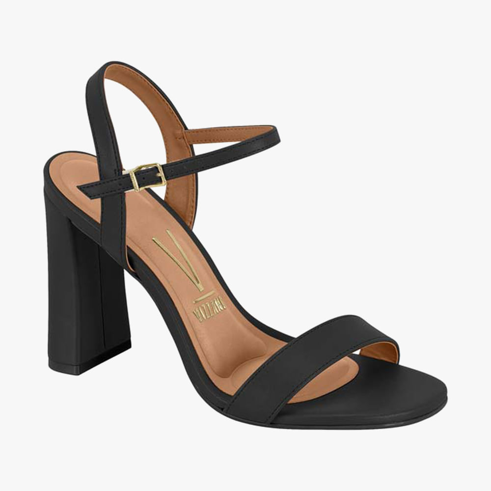 SANDALIA SALTO GROSSO 6550-100 PRETO 35