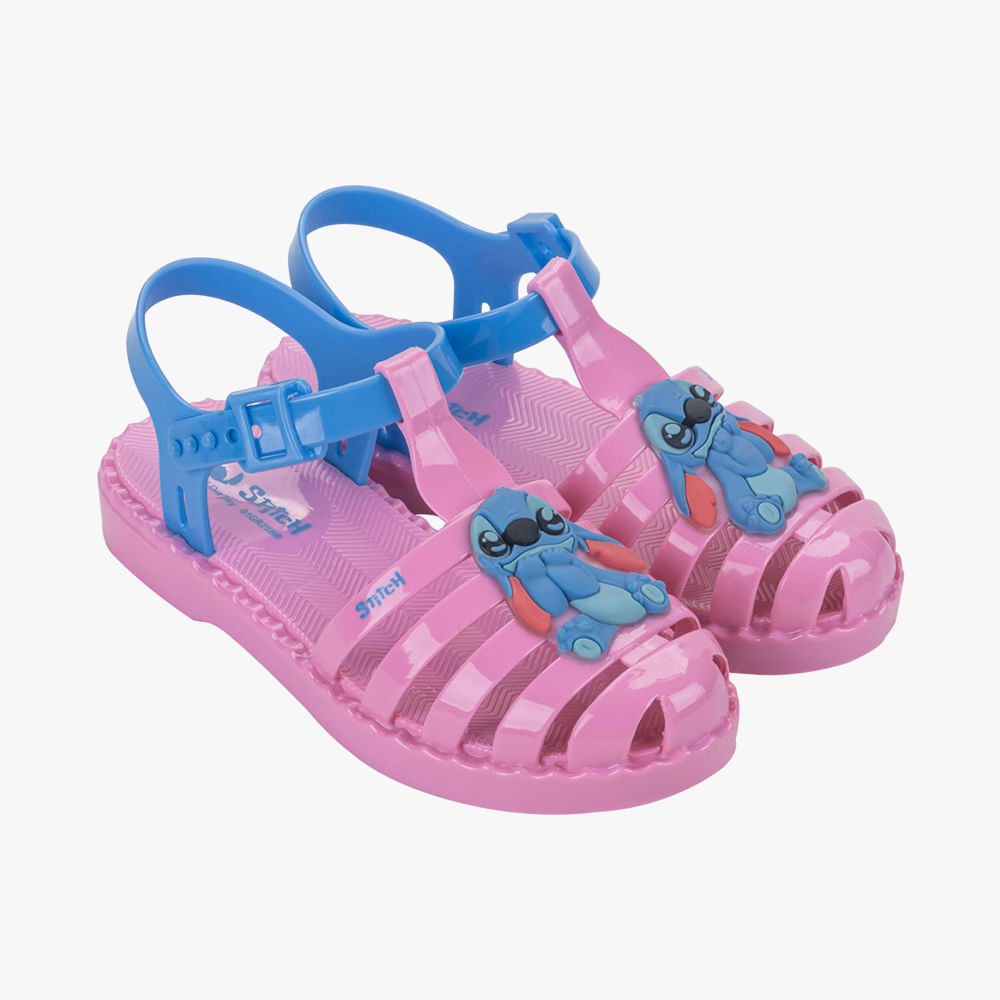 SANDALIA DISNEY DUO INF STITCH 23322 BN369-ROSA/AZUL 31