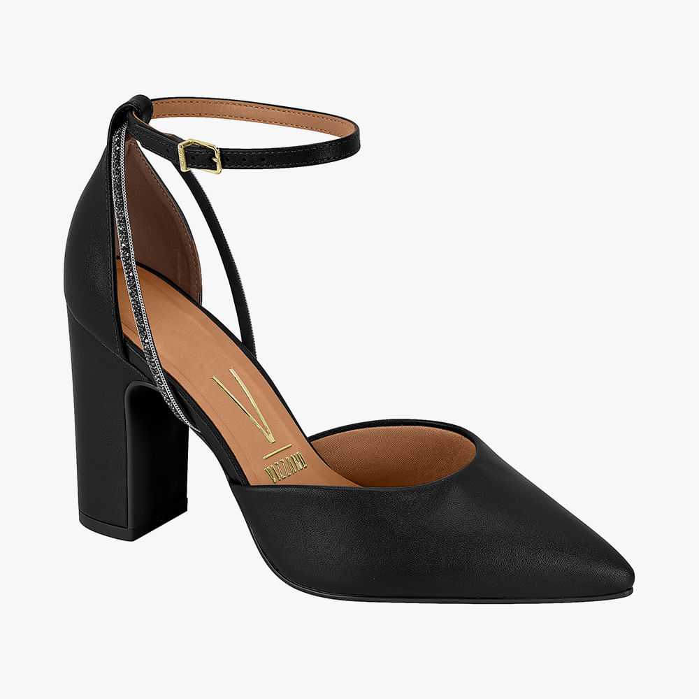 SAPATO SALTO 1285-449	 PRETO 01 35