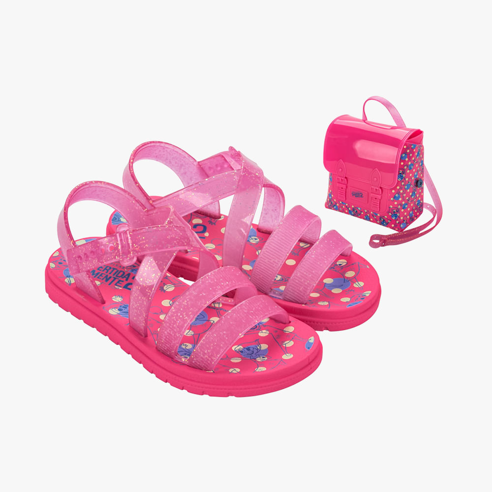 SANDALIA DISNEY 23247 BM486-ROSA/ROSA GLITER 34