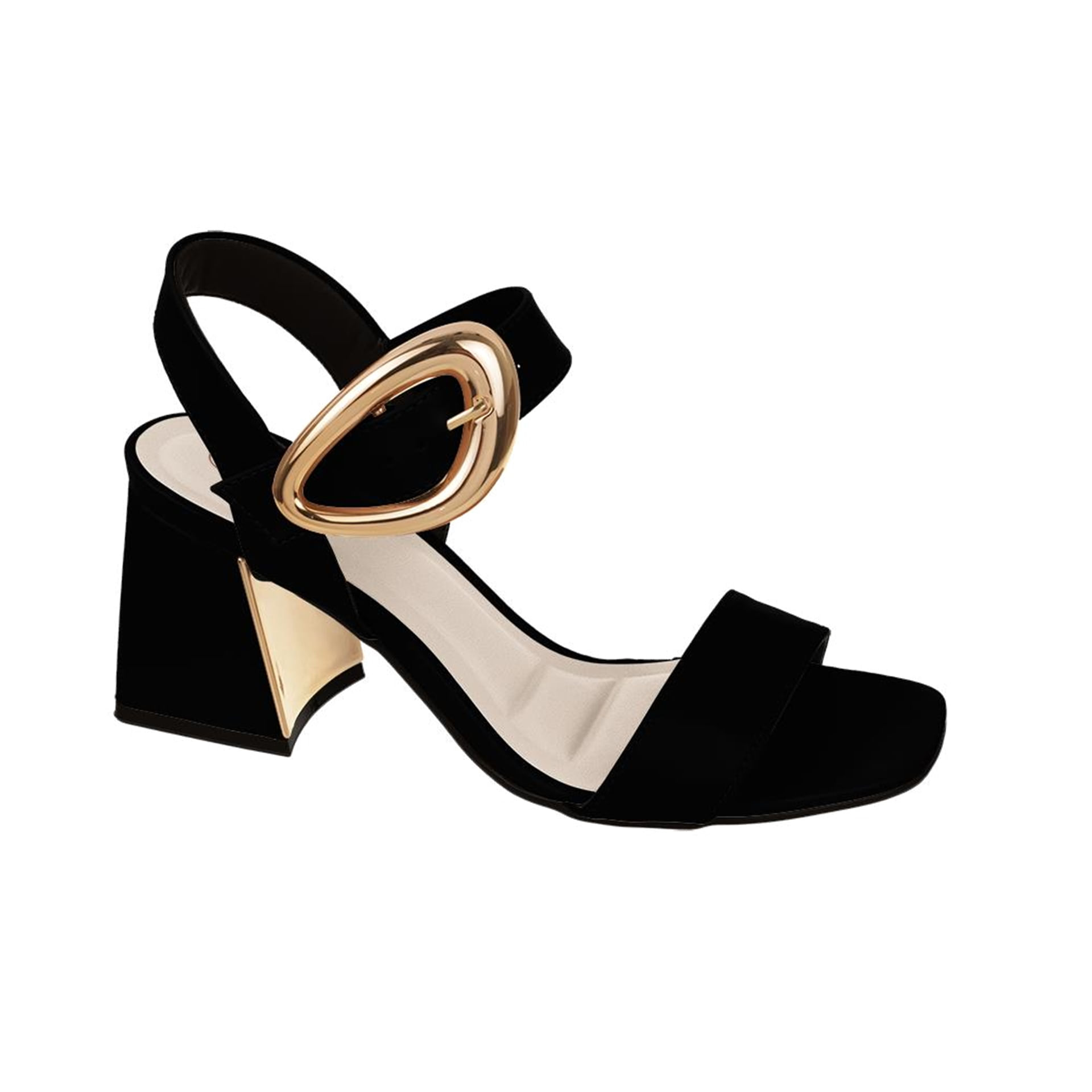 SANDALIA SALTO FIVELA T6099-131 NOB PRETO 34