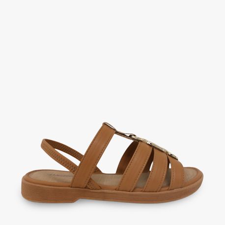 RASTEIRA SANDALIA TIRAS COM ENFEITE MC103 02 CAMEL 36