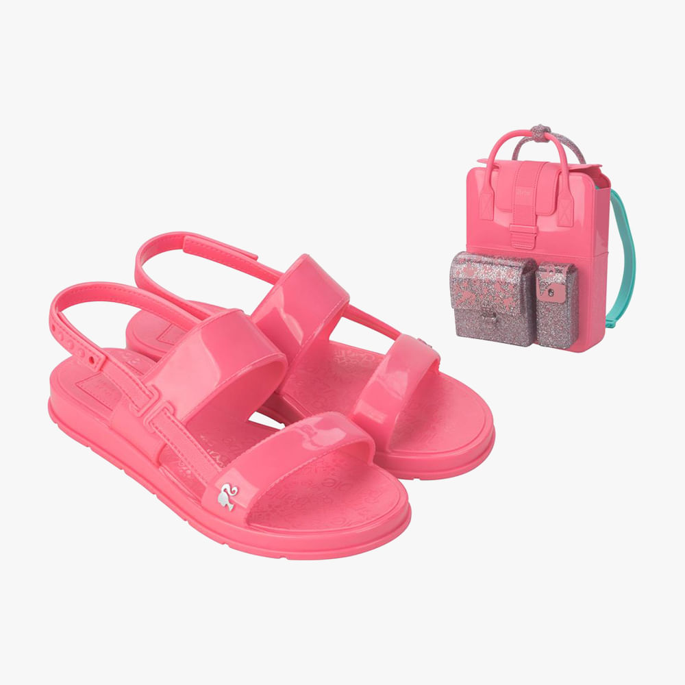 SANDALIA RASTEIRA MOCHILA  BARBIE   JUV MNA 23067 BF288-ROSA MEDIO 31